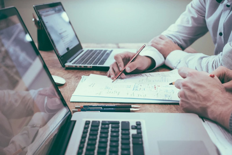Sales planning at a desk